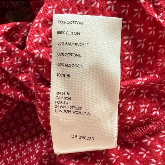 Anthropologie Keira Embroidered Peplum Blouse Size 2 - Picture 13 of 13